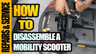 🔧How to Dissassemble a Mobility Scooter [upl. by Tamarra569]