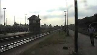 03 2001 0 mit Eilzug in Arnsdorf Plandampf 1995 [upl. by Sabella956]