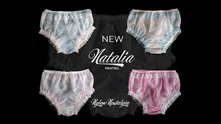 Introducing the new Natalia frilly nylon knickers from Nylon Nostalgia [upl. by Domini]