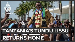 Tanzania opposition figure Tundu Lissu returns from exile [upl. by Amaral]