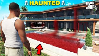 GTA 5  Franklin Find His House Change Into Evil Haunted House GTA 5 [upl. by Aehsa444]