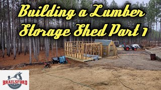 Woodworking Building a Wooden Storage Shed Part 1 [upl. by Lisette]