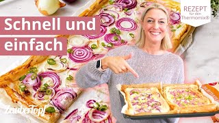 Zwiebelgalette vom Blech – so schnell und einfach 🤩✨  Thermomix® Rezept [upl. by Mindy]