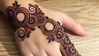 Easy mehndi design for front hands  Beautiful and simple mehndi design 2019 [upl. by Latona]