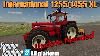 International 1255 1455XL  FS22 mod for all platforms [upl. by Atis]