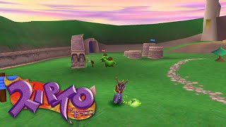 Lets Play Spyro the Dragon Japanese Part 1  Green Garden Home Speed Chase [upl. by Jillian]