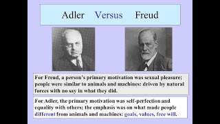 What is Difference between Alfred Adler and Sigmund Freud Theory of Personality PART 2 [upl. by Otrepur191]