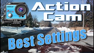 Best Settings For The Campark 4K Action Camera  Plus Another Update On The Snow Joe 22quot Electric [upl. by Nauqyaj]