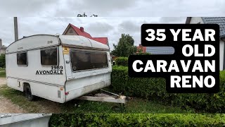 35 year old caravan renovation  part 1 [upl. by Tepper]