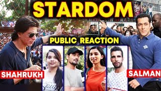 Shahrukh Khan Vs Salman Khan STARDOM  PUBLIC REACTION  Whose Stardom Is BIG [upl. by Braden127]