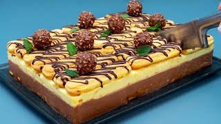 The famous Ferrero Rocher dessert that drives the whole world crazy No oven [upl. by Arlana]