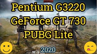 Pentium G3220  GeForce GT 730 PUBG LITE [upl. by Franky]