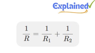 1R  1R1  1R2 for R [upl. by Eppilihp]