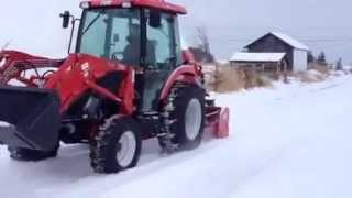 TYM Tractors  Snowblower video [upl. by Adnilg573]