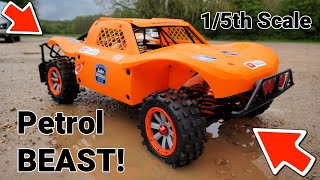 DONT Watch this Epic amp Loud 15th Scale Petrol RC Truck [upl. by Ennyl]