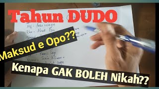 Cetho  Penjelasan tentang TAHUN DUDA Aboge Asapon  Kenapa Tidak Boleh Menikah di Taun Dudo [upl. by Elmira]