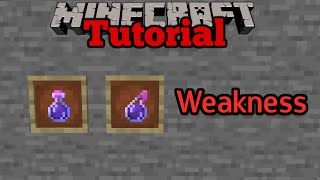 Minecraft Tutorial  How to Make a Potion of Weakness  v121 [upl. by Tenaj637]