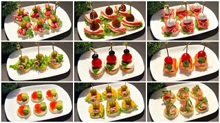 TOP 9 Schnelle PartySnacks Einfache Fingerfood für Partys und Buffet in 5 Minuten [upl. by Deborah524]