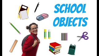 SCHOOL OBJECTS  What do you do at school  Back to school  Lezione di inglese bambini [upl. by Marlyn]