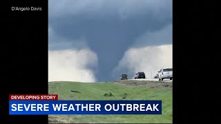 Severe tornado outbreak Several killed after tornadoes in Oklahoma Iowa [upl. by Aseela]