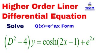 Solution of D24yCosh2x1e2x Problem on Liner DEfDyCosax or Sinax [upl. by Davena]