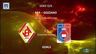 Serie D highlights giallorossi BraGozzano 20 12 giornata [upl. by Leonsis]