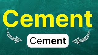 Cómo pronunciar Cement Cemento Material de construcción en inglés Americano con ejemplos [upl. by Beebe]