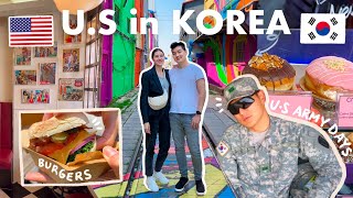 Korea’s Little America’ 🇰🇷🇺🇸 A Day By Osan Air Base amp Remembering my Army Days  Food amp Shopping 🍔 [upl. by Teagan]