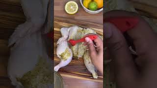 Pollo horneado🇩🇴 Roasted chicken polloalhorno bakedchicken dominicanfood comidadominicana [upl. by Yrellav]