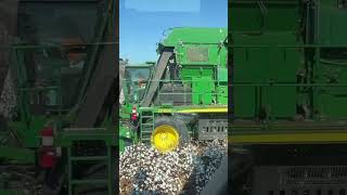 John Deere baler cotton pickers harvesting in Dublin Georgia cottonbales tpfcotton bowenseedfarm [upl. by Ernestus]