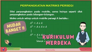 TRIK Perpangkatan matriks Persegi Kurikulum Merdeka 2023 [upl. by Onofredo]