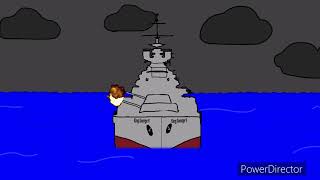 Sabaton Bismarck  KMS Bismarck Sinking PowerDirector Animation [upl. by Cosme]