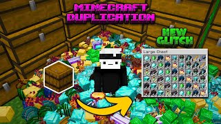 Minecraft Duplication glitch 121  Easiest Duplication 116 [upl. by Ayekim]