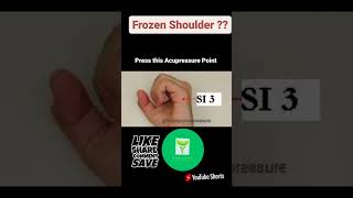 Frozen Shoulder  Try this acupoint shorts [upl. by Nyrahtak314]