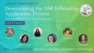 ASPB Webinar Demystifying the NSF Fellowship Application Process [upl. by Byrne381]