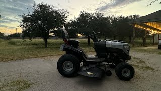 I FINALLY GOT A RIDE MOWER AND BROKE IT ON DAY 2 🤦‍♂️ [upl. by Idnil]