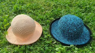 Tutoriel au crochet chapeau été toutes tailles ProfessorNeddyGhusmam tuto crochet [upl. by Assiron]