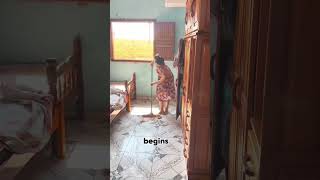 Watch as This Woman Suddenly Receives a Call from Her Husbandwoman life cleaning lover fyp [upl. by Suilenroc369]