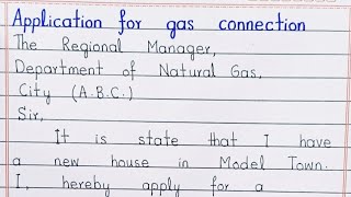 How to write application for gas connection [upl. by Enida267]