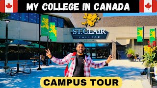 My College in Canada 🇨🇦 St Clair College  Campus Tour  Windsor [upl. by Caralie543]