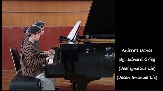 Edvard Grieg  Anitras Dance piano four hands [upl. by Karlens56]