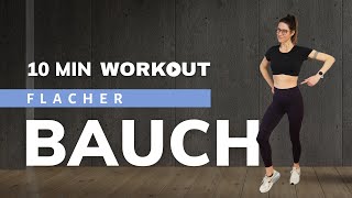 10Minuten Bauch Workout – Flacher amp definierter Bauch  Deutsch  alle Fitnesslevel  10 Min [upl. by Mikol]