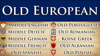 OLD EUROPEAN LANGUAGES [upl. by Nede]