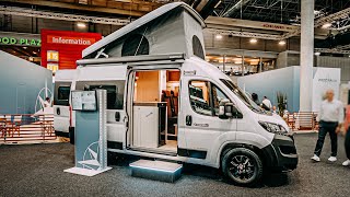 WESTFALIA COLUMBUS 540D 2024 REVIEW Caravan Salon Düsseldorf 2023 COMFY SEATS WITH POPUP ROOF [upl. by Ecirted]