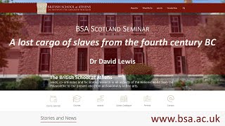 David Lewis “A lost cargo of slaves from the fourth century BC” [upl. by Enelime]