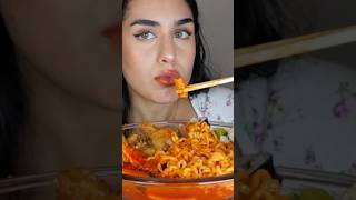 Spicy Samyang Ramen Rice Cakes Honey Chicken Kimbap Mukbang watch full video [upl. by Danyelle]