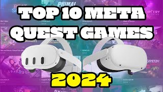 TOP 10 BEST Meta Quest 2 amp 3 Games in 2024  COOLEST OCULUS VR GAMES [upl. by Starlene]