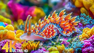 The Colors Of The Ocean 4K ULTRA HD  Beautiful Coral Reef Fish with Calming Music for Relaxation [upl. by Virgilio237]