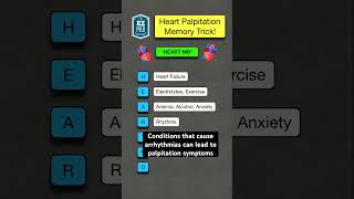 🔥 How to Remember Heart Palpitation Causes in 60 SECONDS Anxiety Exercise [upl. by Drolyag585]