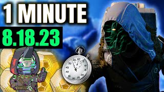 Xur is Glitched Again 😅 Xur in 1 Minute 81823 [upl. by Ilime]